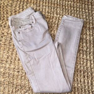 Light Purple Gray Skinny Jeans